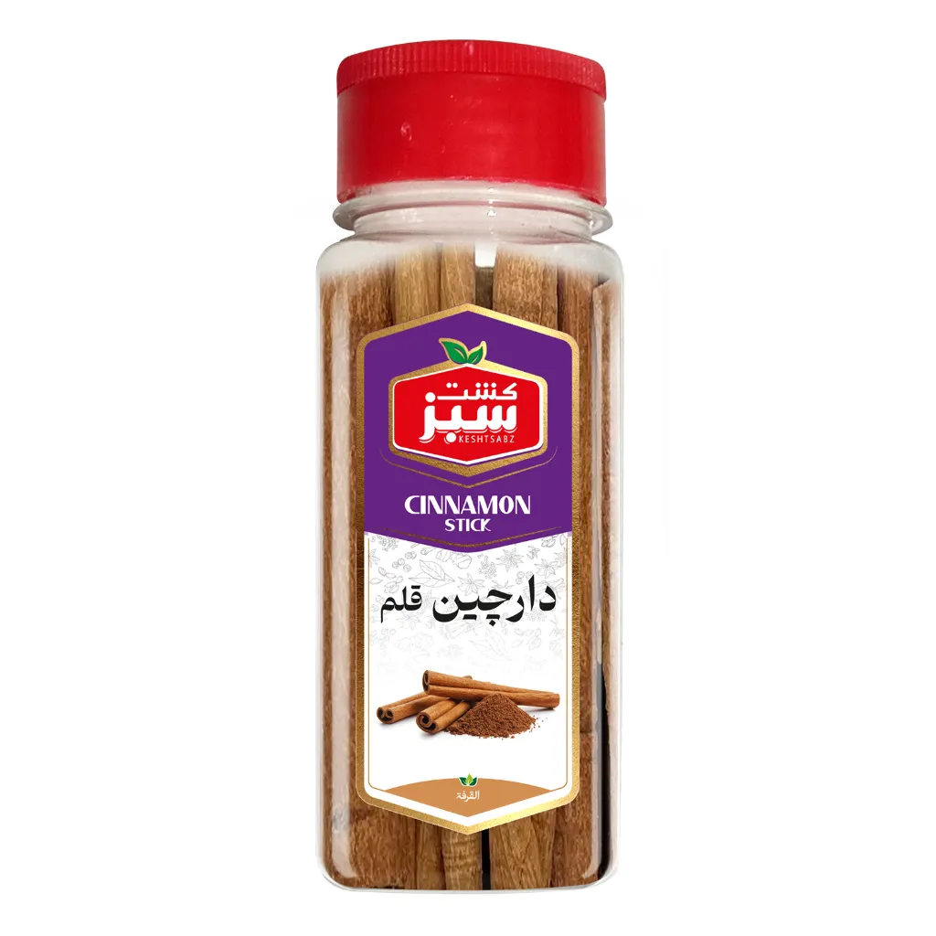 دارچین قلم 40 گرمی جار کشت سبز