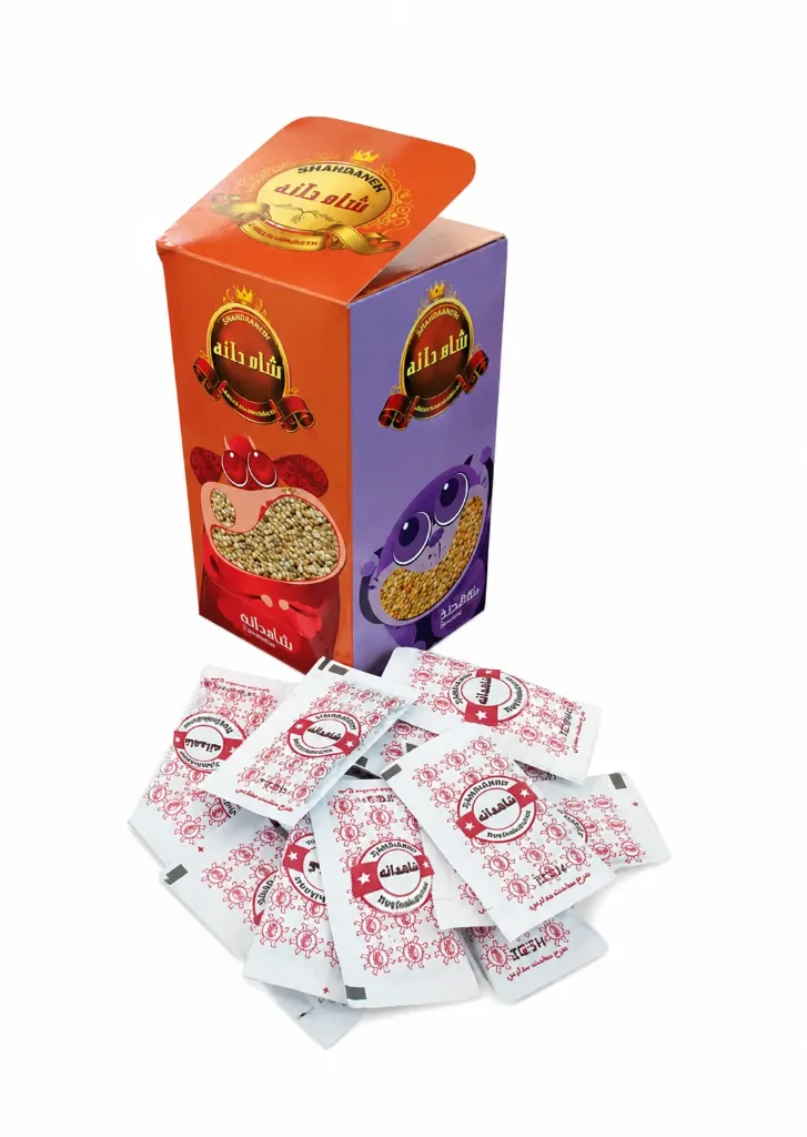 [316205] شاهدانه ساشه 70 عددی جعبه‌ای کشت سبز