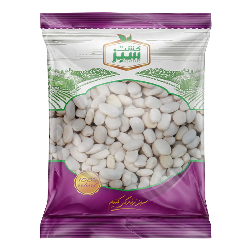 لوبیا سفید 450 گرمی سلوفان کشت سبز