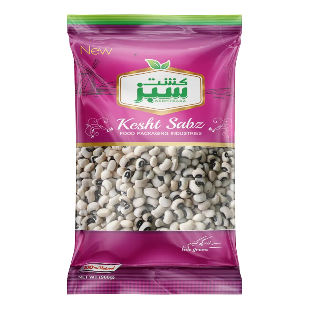 لوبیا پلو ریز 900 گرمی سلوفان کشت سبز